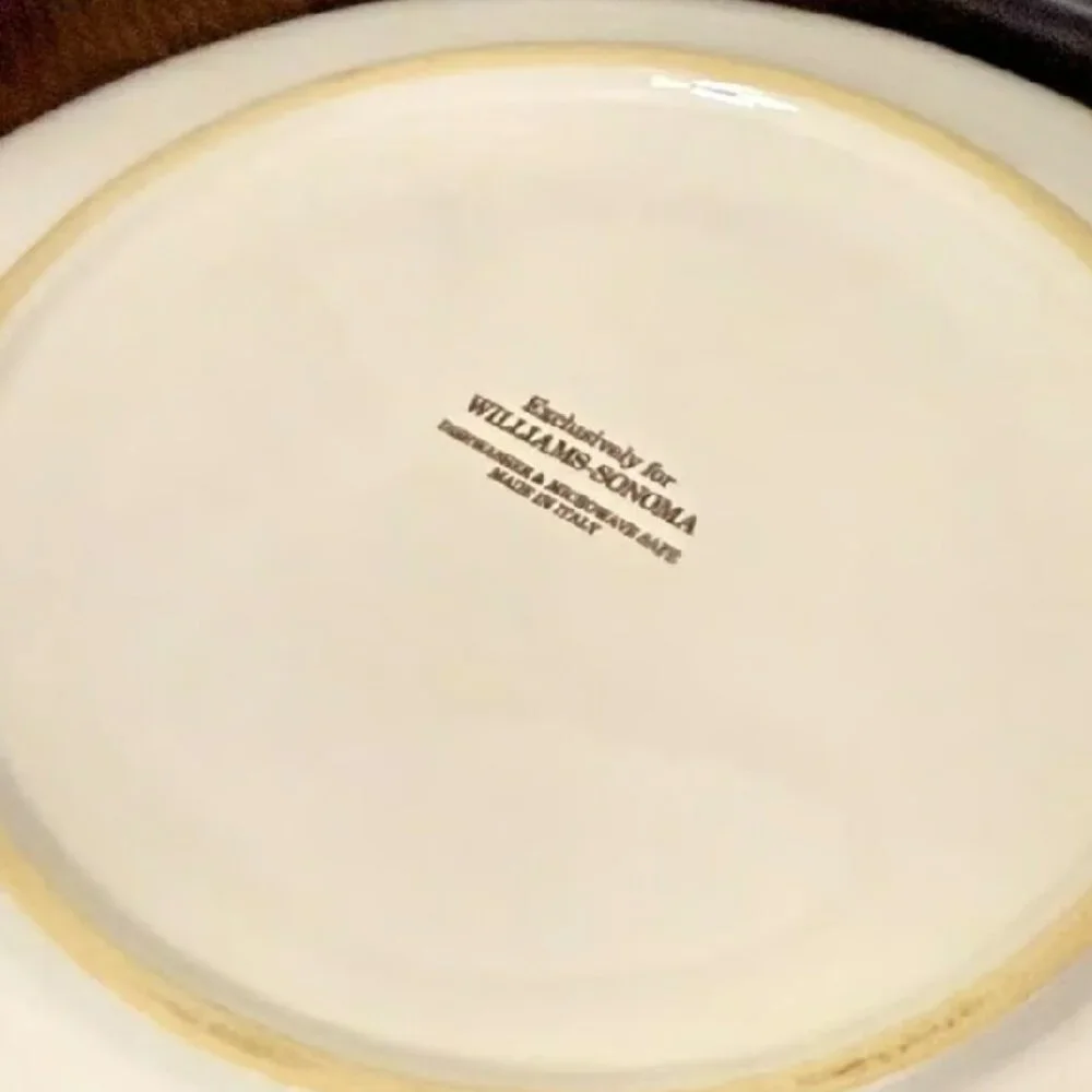 New S/4 Williams-Sonoma Castellano Salad Plates White | 9